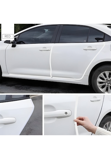 Peugeot 207 Oto Araç Kapı Koruma Fitili 5metre Parlak Beyaz Renk