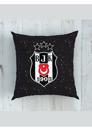 Taç Lisanslı Kırlent Beşiktaş Kartal 40x40
