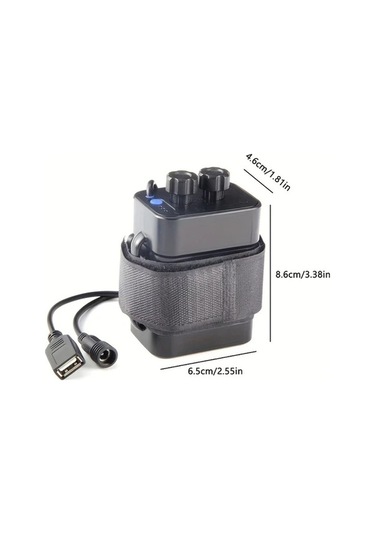 Besthome1 Usb Dc Çift Şarj Portlu 6 Hücreli 18650 Pil Kutusu, Aşırı Şarj Koruması, Lehim Gerektirmez