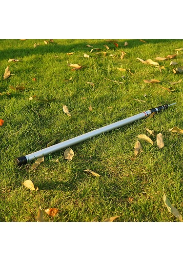 Symbee Alüminyum Çok Bölmeli Genişletilebilir Çadır Direği, 90-230 Cm Yükseklik Ayarı, Hızlı Kurulum, Güneşlik/çadır Desteği, Gümüş Renk, Tek Adet Gümüş