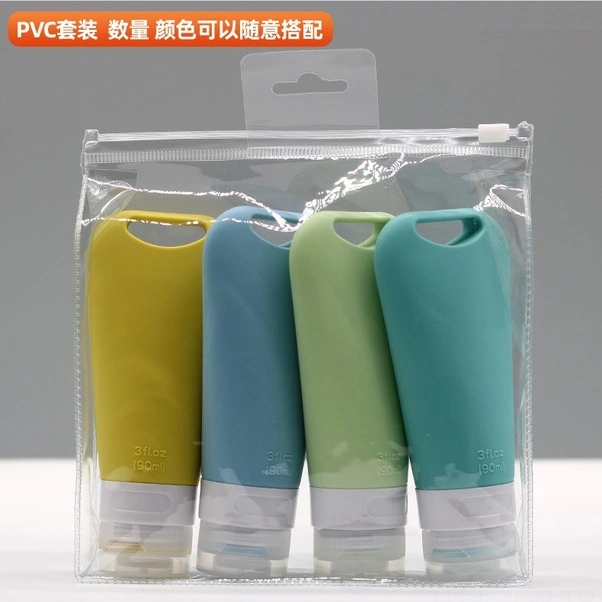 Fortunelane 90ml Mavi Silikon Turizm Krem Sprey Seti - Kullanımı Kolay, Dayanıklı Açık Mavi Açık Mavi