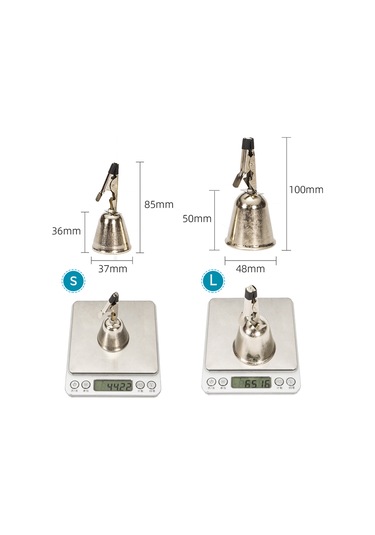 Xiyyadms 2 Adet Demir Balık Zili - Küçük Boy 37x85mm - Balık Tutma Alarmı