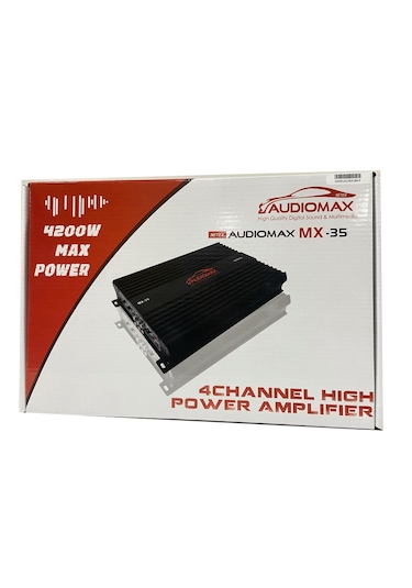 Audiomax Amfi 4200w 4 70w Rms 4 Kanal Oto Amfi Yeni Pro Seri