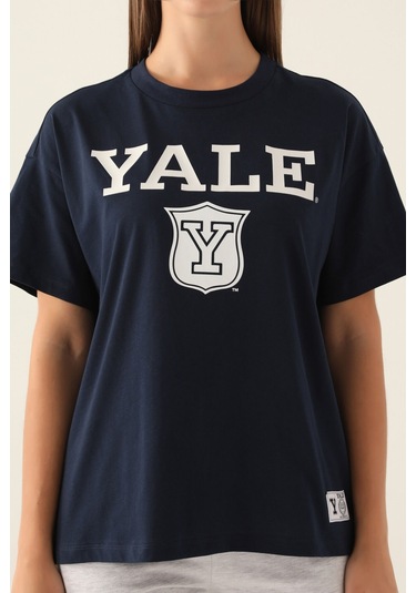 Yale Emblem Lacivert Kadın T-shirt 5274-42842 Lacivert