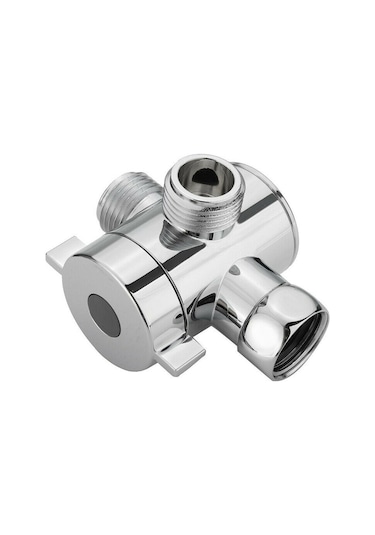 Springsun 3 Yollu Duş Başlığı Adaptörü - Kol Montajlı Krom Kaplama Abs Malzeme