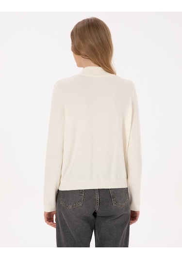 Pierre Cardin Kadın Ekru Kazak /triko 50317114-vr019 Ekru
