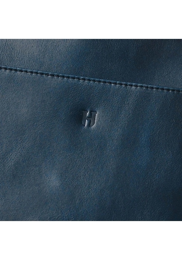 Beverly Kadın Lacivert Deri Cepli Fermuarlı Rfid Korumalı Portföy Çanta Lacıvert
