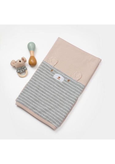 Bibaby Adventure Bear Battaniye 85x90 Cm 64709 Sütlü Kahverengi