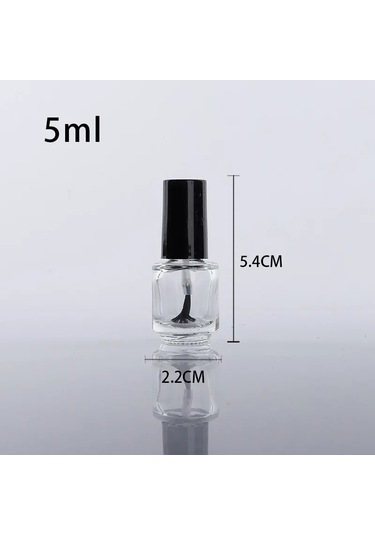 2ml5ml10ml15ml Oje Şişesi Tırnak Jel Boş Fırça İle Şişe Cam Boş Karıştırma Şişesi Tırnak Jel Boş Şişe Konteyner Haki Cam