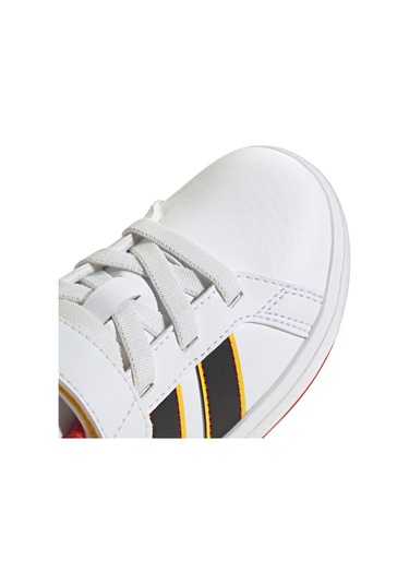 Adidas Adi Das Grand Court Mickey Whtcblackbogold Unisex Çocuk Beyaz Günlük Ayakkabı 31365 Beyaz