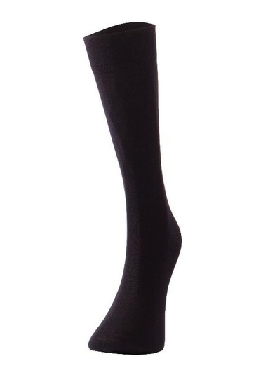 The Don Siyah Renk Düz Merserize Erkek Çorap