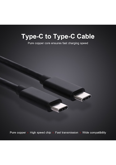 Xindoker Type-c Çift Uçlu Veri Kablosu Saf Bakır Konstrüksiyonlu Parazit Engeli Etkili