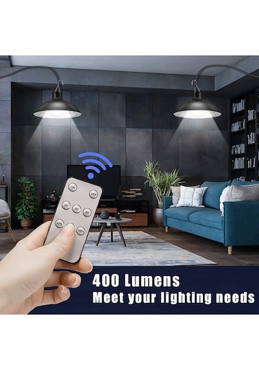 Kumandalı Işık Ayarlı Çift Başlıklı Iç Ve Dış Mekan Sarkıt Lamba