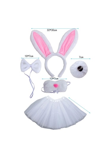 Suntek Paskalya Temalı Partiler Karnaval Için Beyaz-5-adet