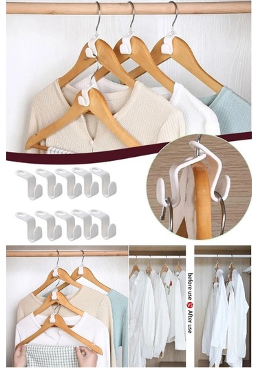 10 Adet Çok Amaçlı Askı Çoklayıcı Kancalar Kanca Askı Askı Kancas