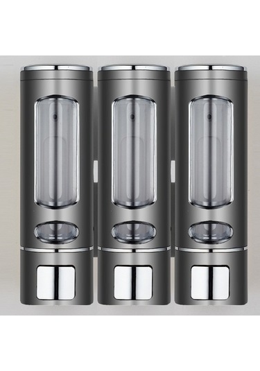 Ulzyvf 3 Başlı 400ml Duş Jeli Dispanseri - Dayanıklı Pratik Banyo Aksesuarı Beyaz Beyaz