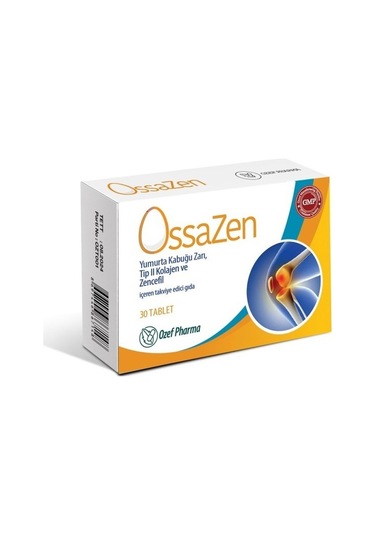 Ossazen Yumurta Kabuğu Zarı, Tip Iı Kollajen Ve Zencefil 30 Tablet