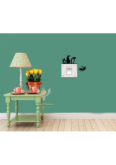 4 Adet Penguenler Priz Sticker