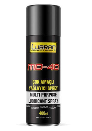 Lubran MD40 Çok Kuvvetli Pas Sökücü Genel Yağlama Spreyi 400 ML