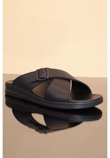 Konfores 1239-Grande Tam Anatomik Terlik Siyah