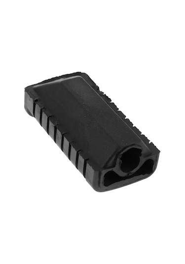 2 Parça Motosiklet Ayak Peg Kauçuk Kaymaz Ayak Dayama Yeri - Siyah