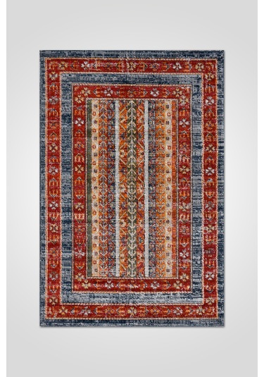 Arkaik Halı Koleksiyonu Zamansız Dokulu Desen, Tozumaz, Kolay Temizlik, İnce Form Renkli