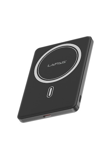 Lapas Lp-pw003 Ultra İnce Hızlı Şarj Özellikli Wireless Powerbank 5000mah 15w Gri