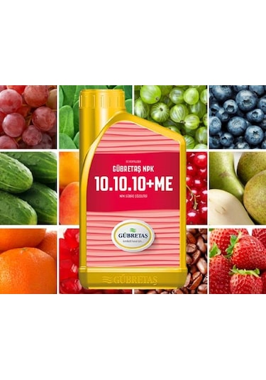 Gübretaş 10-10-10 Npk Gübre ÇözeLisi Dengeli Gübre 1 L