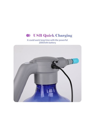 Jeehugo 3l Elektrikli Bahçe Spreyi - 2 Ayarlı Nozzle, Otomatik Sulama, Şarj Edilebilir 2000mah Pil, Ev Ve Bahçe Kullanıma Uygun