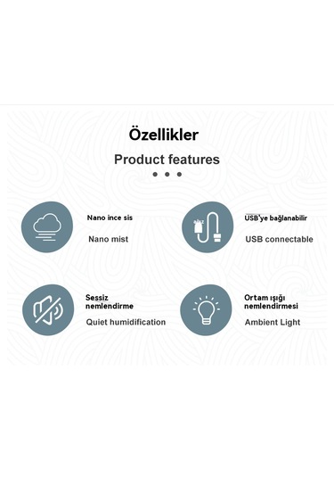 Akıllı Sabit Nem Otomatik Sallamalı Kafa Nemlendirici-pembe