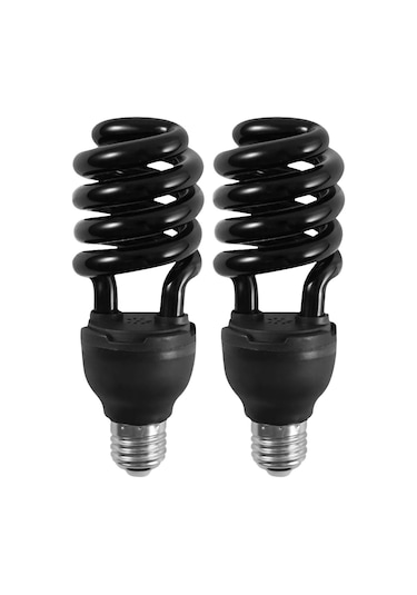 Konesam 2 Adet 20w E27 Siyah Işık Ampülü 365nm - Zararlı Böcek Tutma, Tarım Ve Ormanlarda Kullanım, Halloween Dekorasyonu, 110v, Verimli Ve Uygun