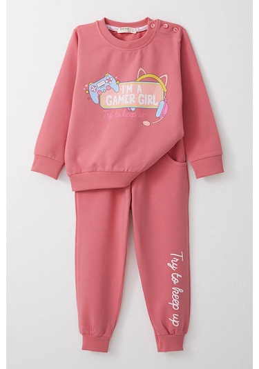 Breeze Kız Çocuk Eşofman Takım Oyuncu Kız Yazı Baskılı 1.5-5 Yaş, Gülkurusu-gülkurusu Gülkurusu Breeze Kız Çocuk Eşofman Takım Oyuncu Kız Yazı Baskılı 1.5-5 Yaş, Gülkurusu-gülkurusu Gülkurusu