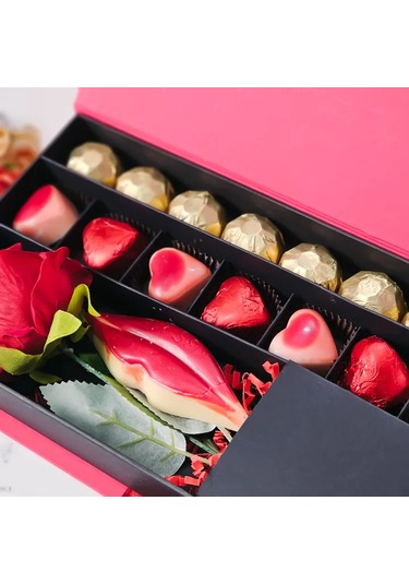 Sevgililer Günü Çikolatalı Gül Kutusu