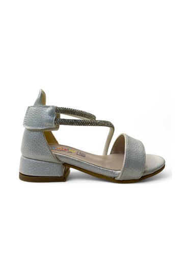 796 Kız Bebek Topuklu Abiye Ayakkabı Sedef