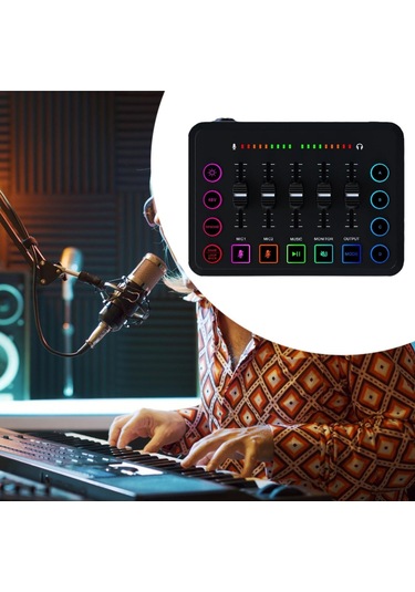 Homyl Şarkı Söyleme Kayıt Ses Kartı Taşınabilir Uyumlu Kompakt