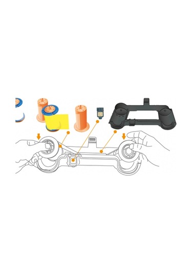 Hiti CS-3 Ribon YMCKO 200 Baskı Renkli Ribon + Çip