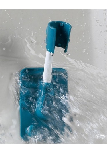 Primepickings Pembe 1 Adet Plastik Duş Başlığı Tutucu Ayarlanabilir 360 Kendinden Yapışkanlı Duş Başlığı 2 Katlı Gri