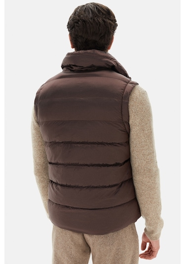 Twn Slim Fit Bordo Düz Yelek Mont 3ecy70501502m B01