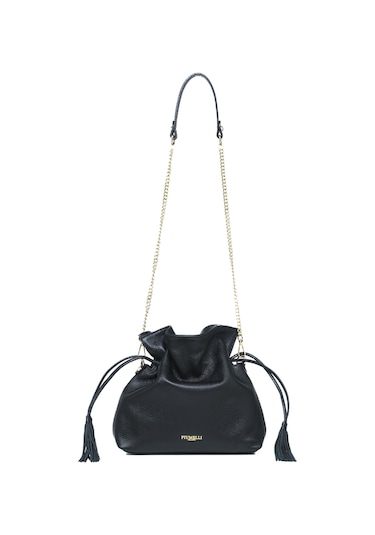 Omuz Çantası Kadın Raquel Piumelli Milano Bag D28 Black Siyah