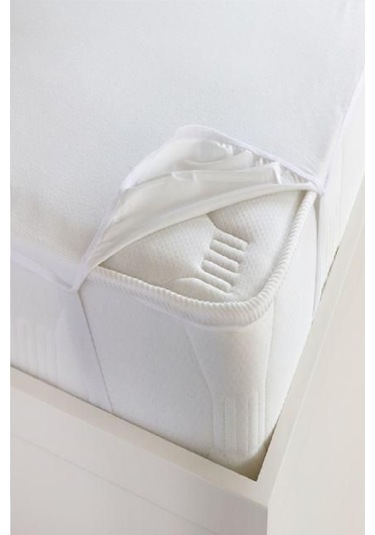 Divanev 70x120 Cm Pamuk Bebek Alezi Köşe Lastikli Sıvı Geçirmez Beyaz