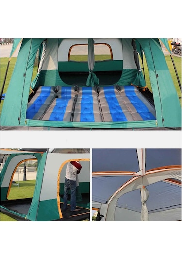 Efsane Kamp Aile Boyu Büyük Kamp Çadırı 12 Kişilik 2-oda 1 Salon Pembe