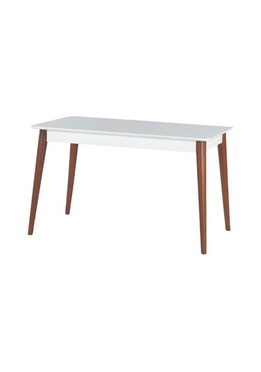 Ludovica Fransız Retro Still Açılır Yemek Masası 90x140 Ceviz - Beyaz