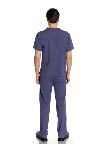 Unisex Likralı Duman Gri Scrubs
