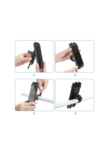 Bisiklet Scooter Gidona Uyumlu Telefon Tutucu