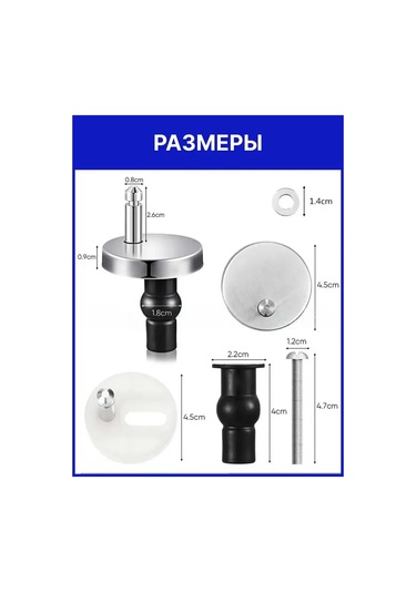 Maiyame Stainless Steel Hinge Set For Toilet Seats 2 Pieces - Quick Release, Easy Installation & Removal, Durable Aısı 304 Material Diğer