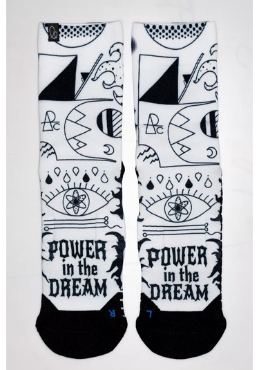 Larch Baskılı Kompresyon Çorapları 182995113 Beyaz