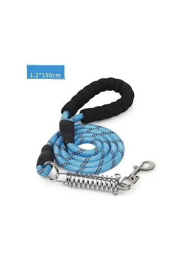 Mixpet Anti-şok Yaylı Köpek Gezdirme Kayışı 150 x 1.2 CM Yeşil