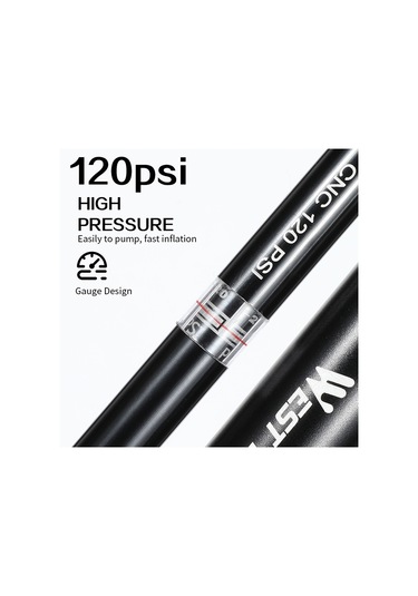 Wezone Alüminyum Bisiklet Pompa 120psı Manometreli Dikey Stüdyo Tipi Lastik Hisseli Çevreye Dost Sürüş Gereci