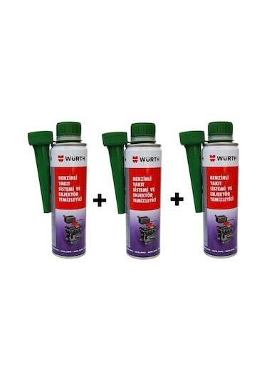Würth Benzin Enjektör Temizleyici 300 Ml. 3 Adet