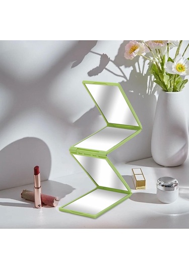 Suntek Kendi Saç Kesim Aynası Kompakt Katlanır Ayna Yeşil Yeşil